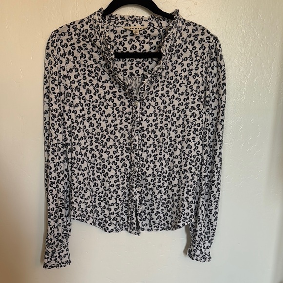 Boden Monochrome Floral Top - Picture 2 of 4